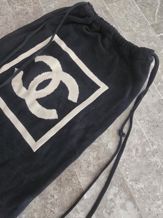 CHANEL Knit Logo CC Backpack main image 8